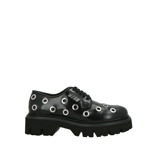 【貨物輸送無料】 エムエスジイエム レディース オックスフォード シューズ Lace-up shoes Black