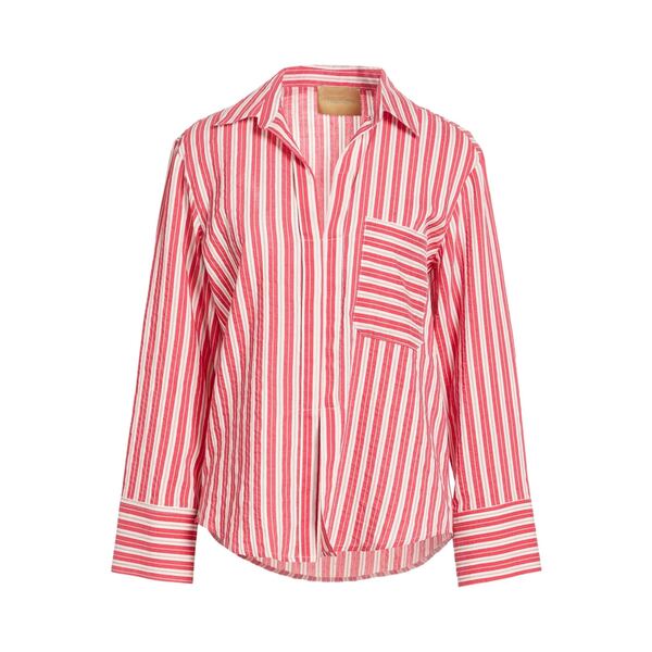 【送料無料】 モモン レディース Tシャツ トップス Tops Red|asty