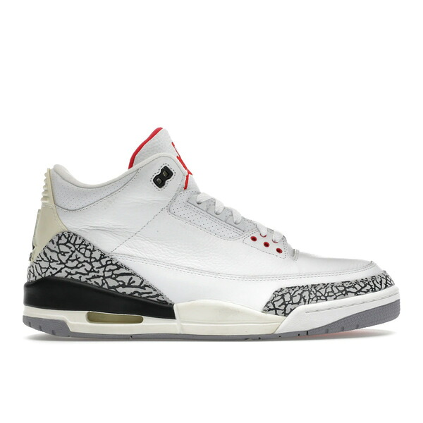 Jordan ジョーダン メンズ スニーカー  【Jordan 3 Retro White Cement (2003)】  大きさ US_11.5(29.5糎) White/Cement Grey-Fire Red