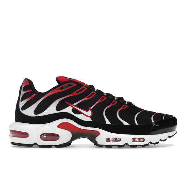 Nike ナイキ メンズ スニーカー  【Nike Air Max Plus Black White University Red】  大いさ US_10.5(28.5糎) Black/White-University Red メンズ靴-スニーカー-靴