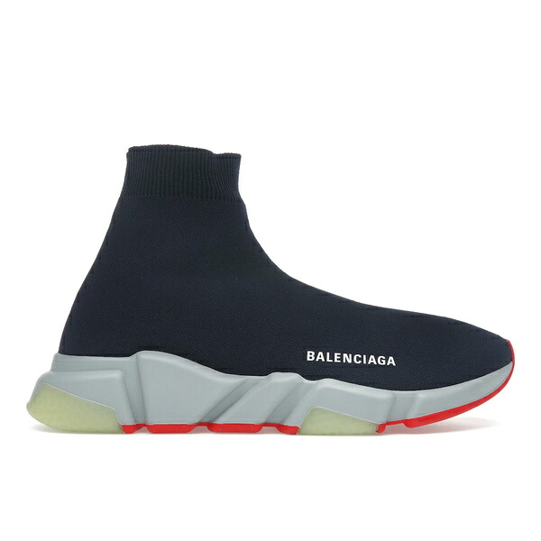Balenciaga バレンシアガ メンズ スニーカー 【Balenciaga Speed Trainer Navy Red】 サイズ US_M_14 Navy/Red｜asty