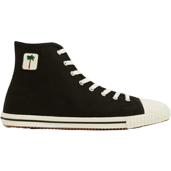 Palm Angels パーム・エンジェルス メンズ スニーカー  【Palm Angels High Top Vulcanized Sneaker Black White】  大きさ EU_42(27.0糎) Black/White