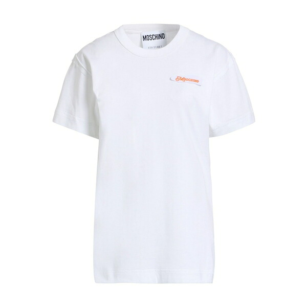【送料無料】 モスキーノ レディース Tシャツ トップス T-shirts White