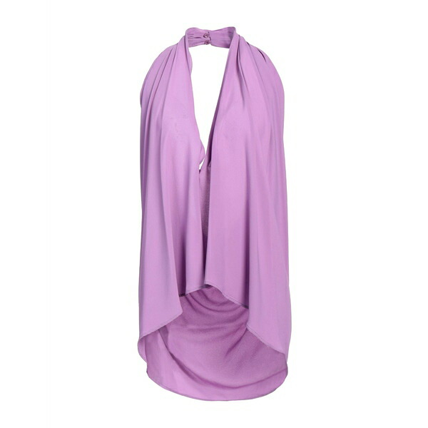 【送料無料】 セミクチュール レディース Tシャツ トップス Tops Purple