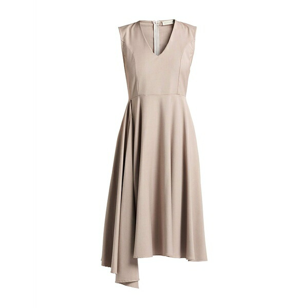 【送料無料】 ハブワン レディース ワンピース トップス Midi dresses Brown