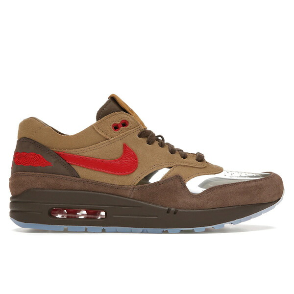 Nike ナイキ メンズ スニーカー 【Nike Air Max 1 CLOT Kiss of Death CHA】 サイズ US_M_15 Rocky Tan/Sport red