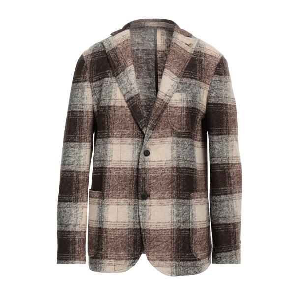 【送料無料】 バーバティー メンズ ジャケット＆ブルゾン アウター Blazers Brown｜asty