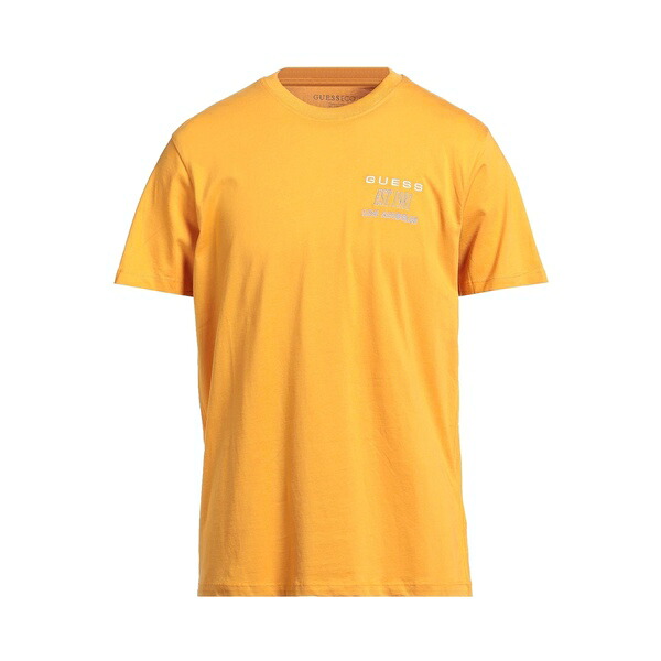 【送料無料】 ゲス メンズ Tシャツ トップス T-shirts Orange