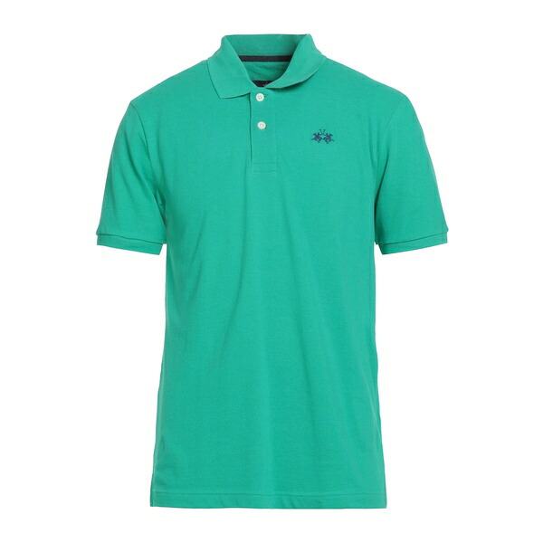 【貨物輸送無料】 ラ マルティーナ メンズ ティーシャツ トップス Polo shirts Green トップス-Tシャツ・カットソー-メンズファッション