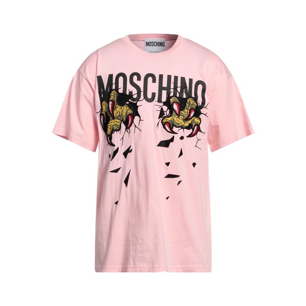 【送料無料】 モスキーノ メンズ Tシャツ トップス T-shirts Pink