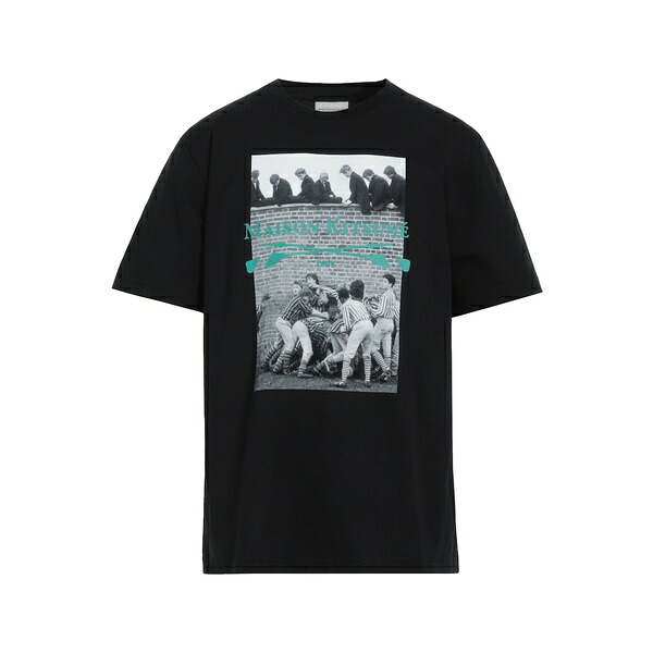 【送料無料】 メゾン キツネ メンズ Tシャツ トップス T-shirts Black