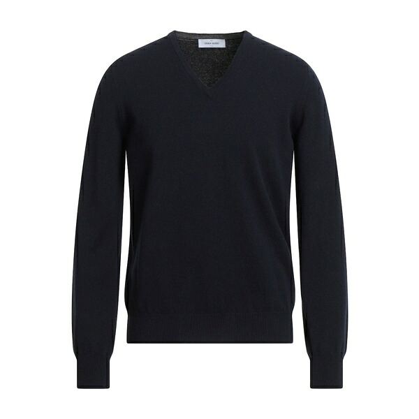 【送料無料】 グランサッソ メンズ ニット&セーター アウター Sweaters Blue