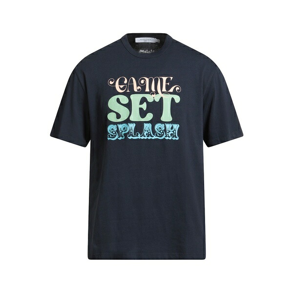 【送料無料】 メゾン キツネ メンズ Tシャツ トップス T-shirts Blue