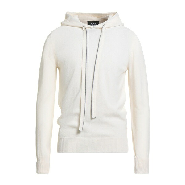 【貨物輸送無料】 アルファス テューディオ メンズ 編み物\u0026プルオーバー アウター Sweaters White