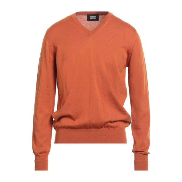 【貨物輸送無料】 アルファス テューディオ メンズ 編み物\u0026スウェーター アウター Sweaters Brown