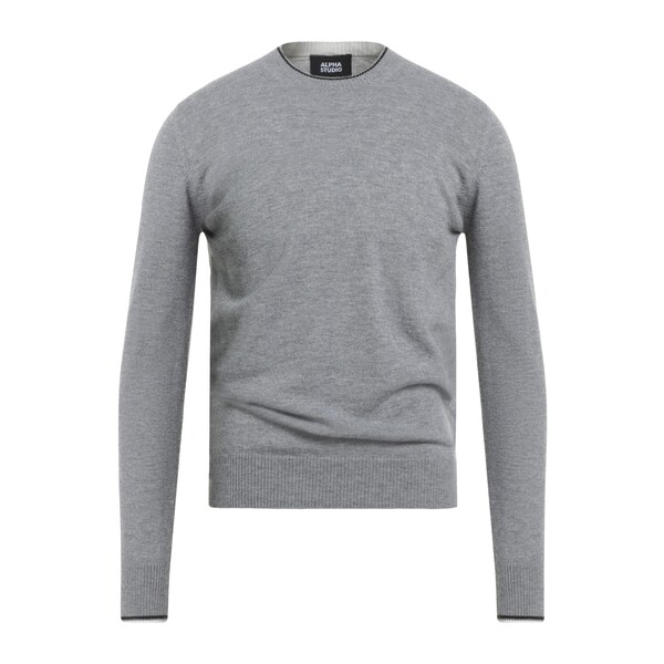 【送料無料】 アルファス テューディオ メンズ ニット&セーター アウター Sweaters Grey｜asty
