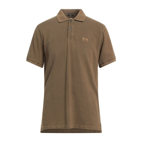 【送料無料】 シーピーカンパニー メンズ Tシャツ トップス Polo shirts Green|asty