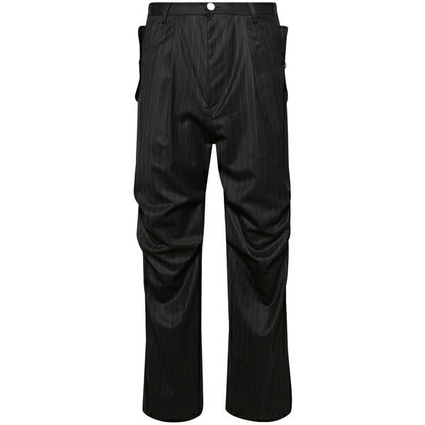 ブルーマーブル メンズ カジュアルパンツ ボトムス Parachute trousers Black|asty