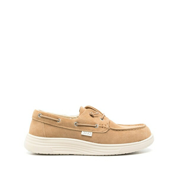 リュージョー メンズ スニーカー シューズ Suede boat shoes Brown