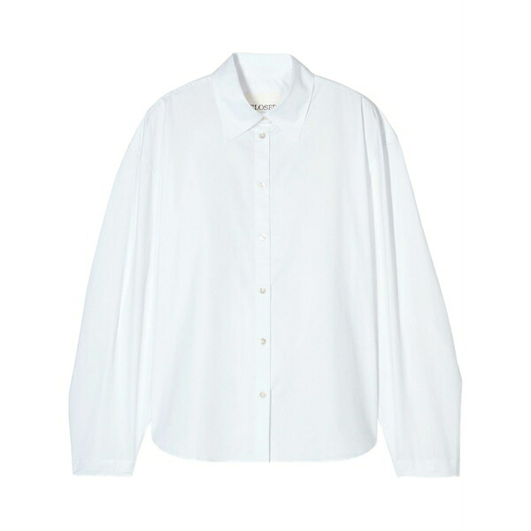 クローズド レディース シャツ トップス Pleated-sleeve shirt White｜asty