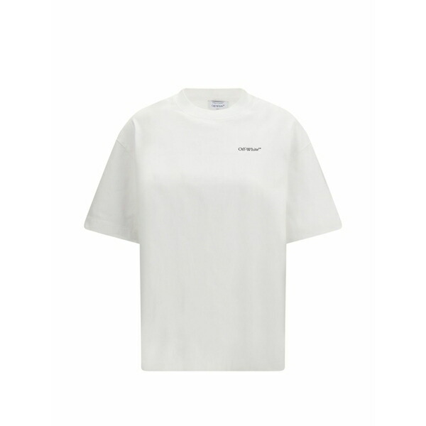 象牙色 レディース プルオーバー トップス Half-arrow-graphic t-shirt White