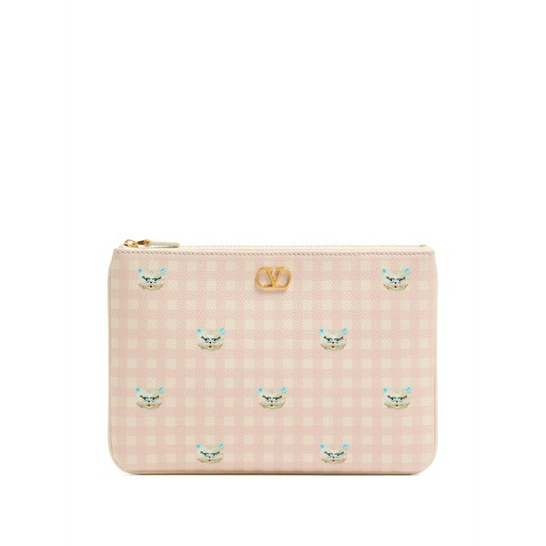 ヴァレンティノ ガラヴァーニ レディース クラッチペダル御徒面子 御徒面子 Le chat de la maison clutch bag Pink