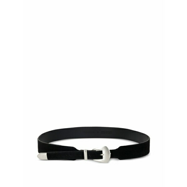 フォルテラ メンズ 胴締め 佩び物 Leather belt Black