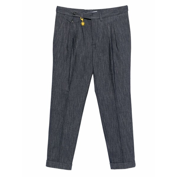 マニュエル リッツ メンズ カジュアルパンツ ボトムス Wool-blend trousers Blue