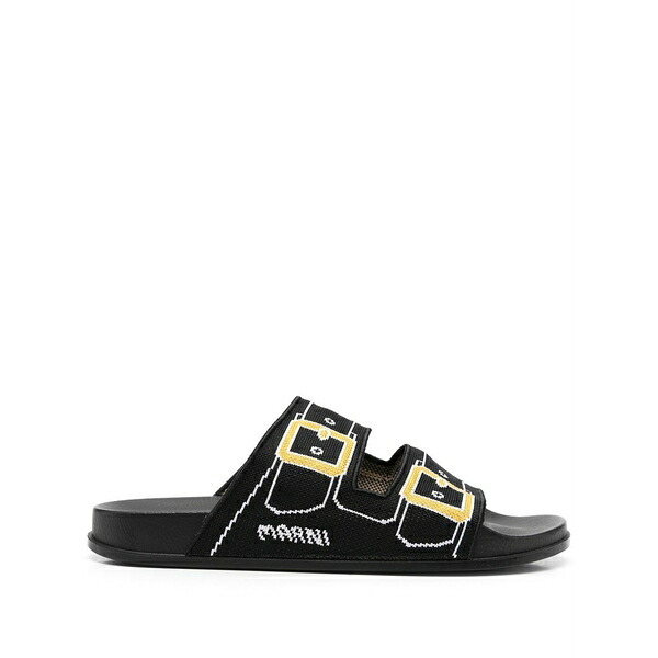 マルニ メンズ サンダル シューズ Tromp l\u0027oeil print sandals Black