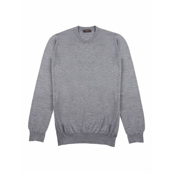ザノーネ メンズ 編み物\u0026ティーシャツ アウター Crew-neck sweater Grey