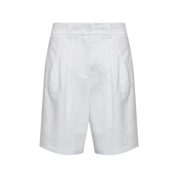 ブランカ ヴィータ レディース カジュアルパンツ ボトムス Double-pleat shorts White｜asty