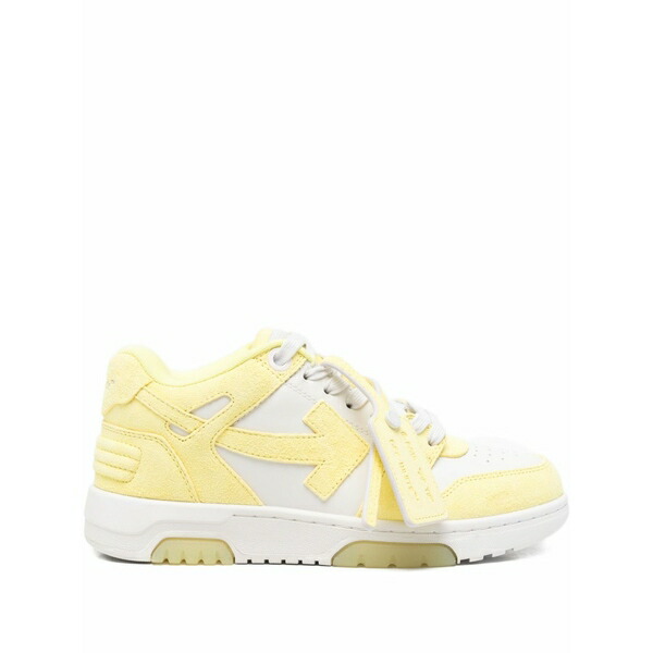 象牙色 レディース スニーカー シューズ Arrow-motif sneakers Yellow
