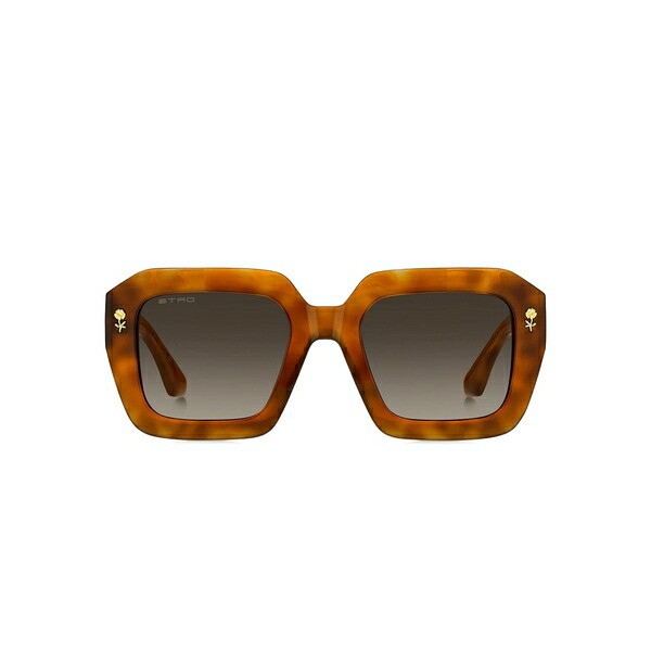 エトロ レディース 黒眼鏡＆アイウェア 添え物 Square-frame sunglasses Brown