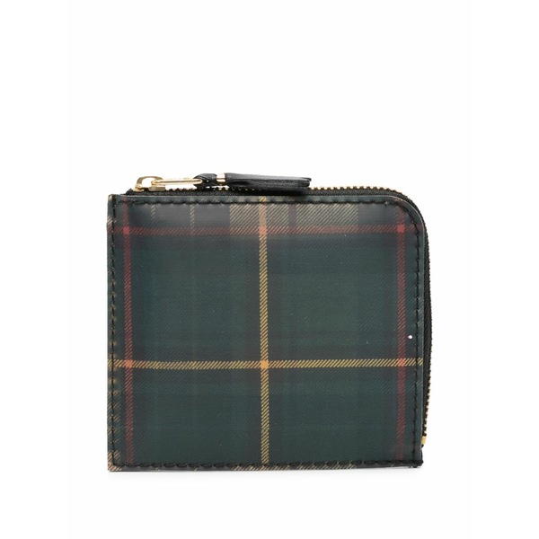 コムデギャルソン メンズ 札入れ 付属物 Holographic tartan-pattern wallet Yellow バッグ・小物・ブランド雑貨-財布・ケース