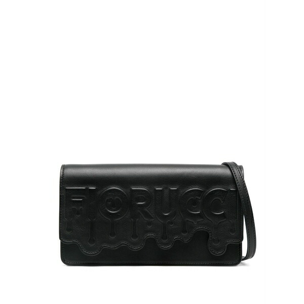 フィオルッチ レディース ショルダーバッグ 御徒面子 Melted cross body bag Black