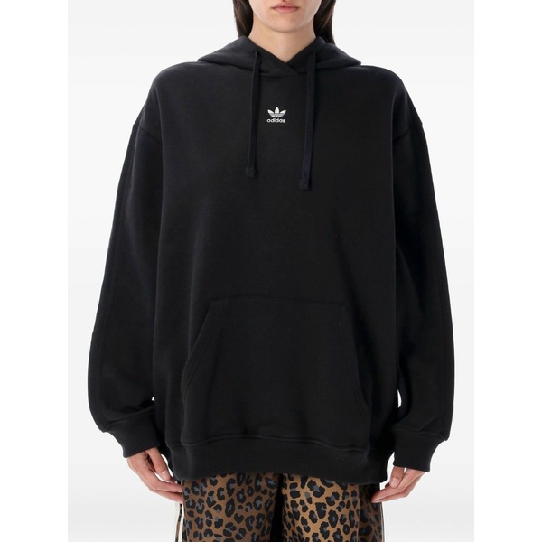 アディダス レディース パーカー・スウェットシャツ アウター Small-logo hoodie Black｜asty