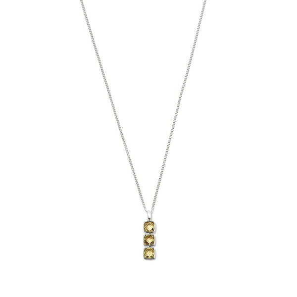 トム木材 メンズ 頸飾り・チョー鉄道車両 添え物 Sterling silver quartz pendant necklace Silver