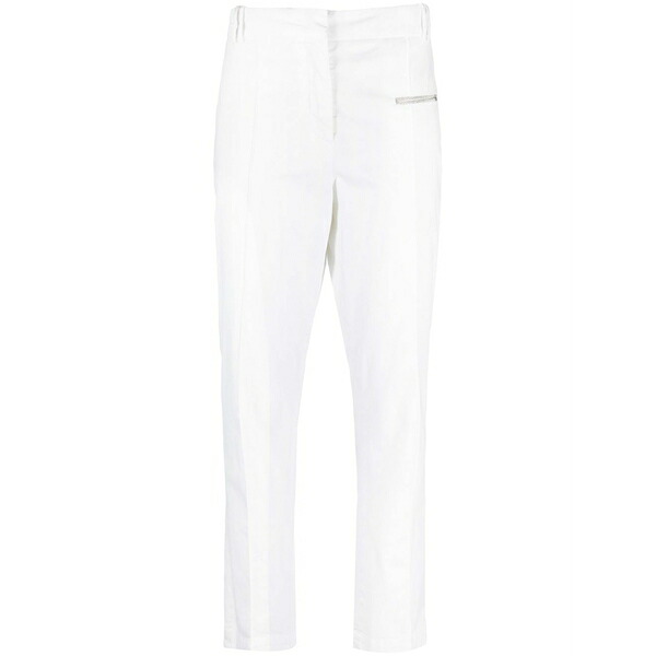 ファビアナ フィリッピ レディース カジュアルパンツ ボトムス Straight-leg trousers White|asty