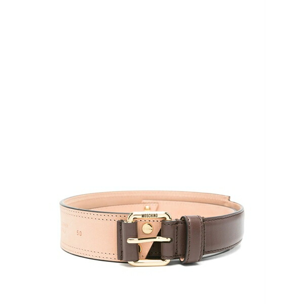 モスキーノ メンズ 三尺帯 添え物 Panelled belt Brown