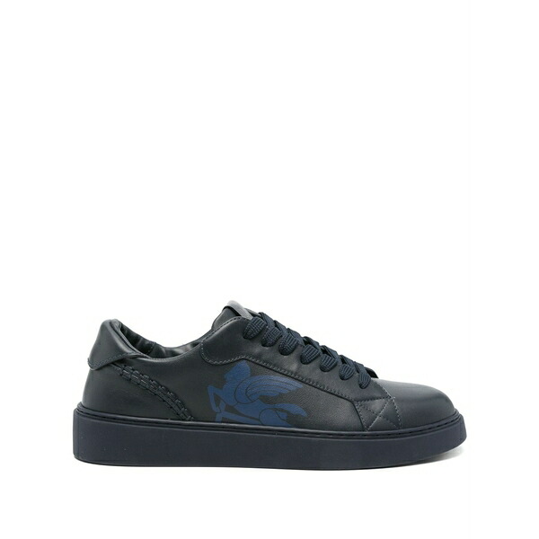 エトロ メンズ スニーカー シューズ Leather low-top sneakers Blue｜asty 105,490円