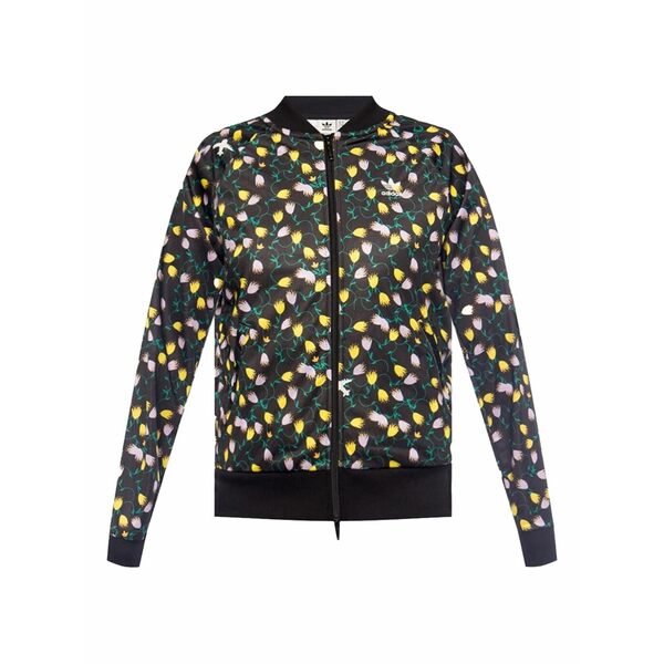 アディダス レディース 上衣＆上衣 アウター Print originals track jacket Black