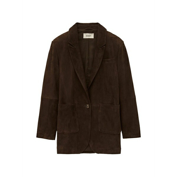 バッシュ レディース 上衣＆上衣 アウター Mosty single-breasted pocket blazer Brown
