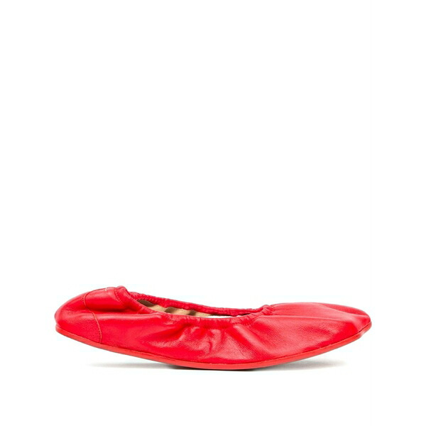 マルタンマルジェラ レディース サンダル シューズ Gathered ballet flats Red|asty