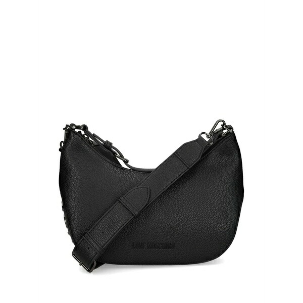 ラブ モスキーノ レディース ショルダーバッグ バッグ Logo-lettering shoulder bag Black｜asty