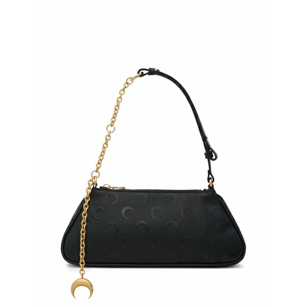 マリーン セル レディース ショルダーバッグ バッグ Moon embossed chain shoulder bag Black｜asty