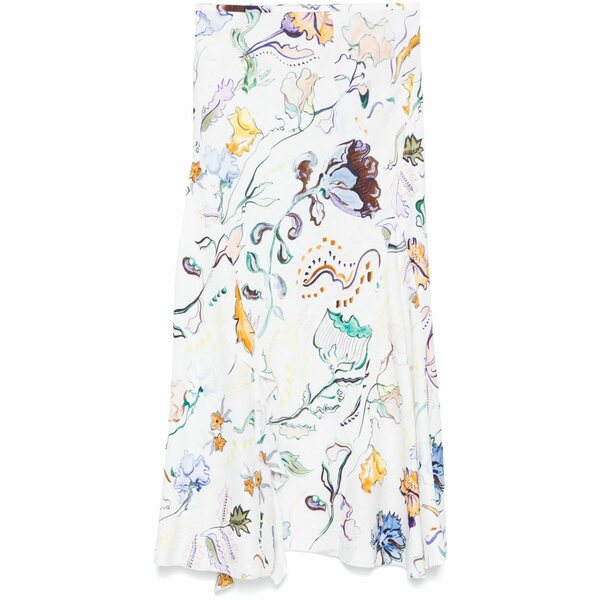 ドロシーシューマッハ レディース スカート ボトムス Printed maxi skirt White｜asty