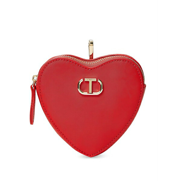 ツイン仕掛ける レディース 紙入れ 付属品 Mon amourheart logo case Red