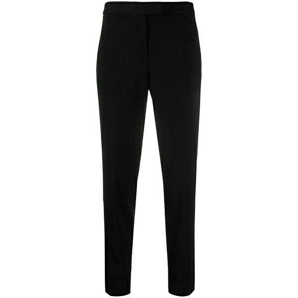 ダナ キャラン ニューヨーク レディース カジュアルパンツ ボトムス Cropped slim-cut trousers Black｜asty