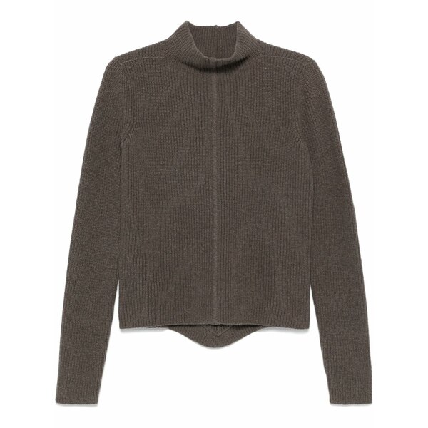 リックオウエンス レディース 編み物\u0026スウェーター アウター Headon dbl lupetto sweater Brown