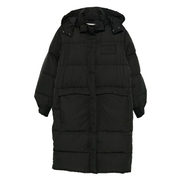 アイスバーグレタス レディース 厚地の外套 アウター Hooded down coat Black